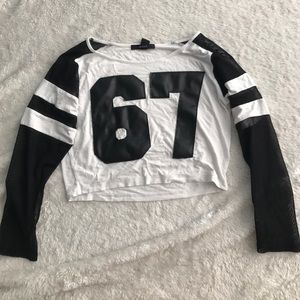 COPY - Mesh Paneled Sporty Crop Top